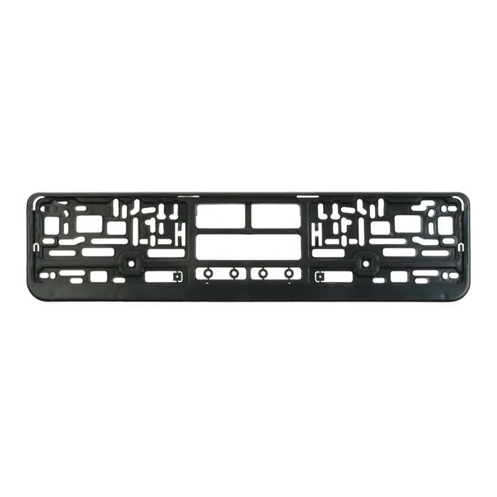 Рамка для автомобильного номера TORSO, с защёлкой, чёрная Рамка для автомобильного номера TORSO, с защёлкой, чёрная