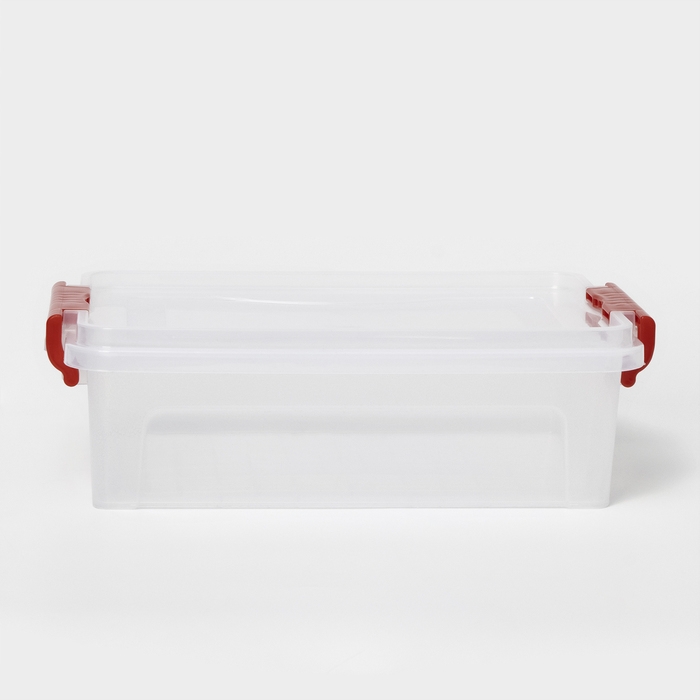 Контейнер для хранения с крышкой, 3,6 л, 31×20×9 см, цвет прозрачный Контейнер для хранения с крышкой, 3,6 л, 31×20×9 см, цвет прозрачный