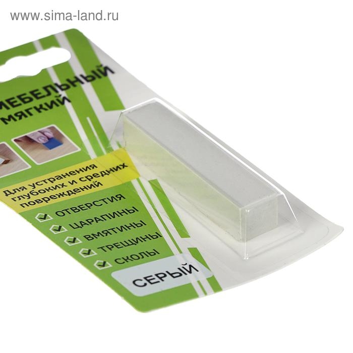 Воск мебельный ВМ-2 бук, серый, блистер, 9 г Воск мебельный ВМ-2 бук, серый, блистер, 9 г