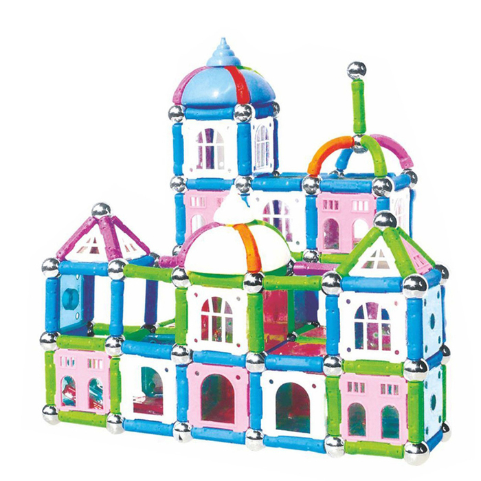 Конструктор магнитный «Построй свой дом», 90 деталей Конструктор магнитный «Построй свой дом», 90 деталей