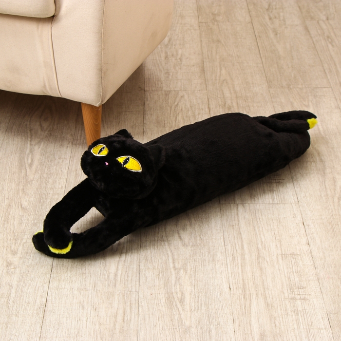 Мягкая игрушка «Кот», 70 см, цвет чёрный Мягкая игрушка «Кот», 70 см, цвет чёрный