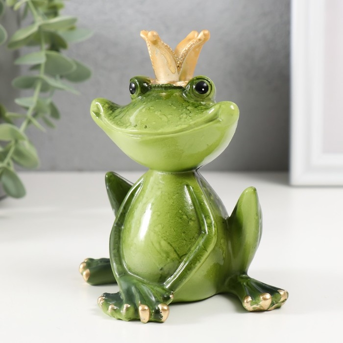 Сувенир полистоун лак Сувенир полистоун лак "Лягушка-царевна" 11,5х10,5х7 см