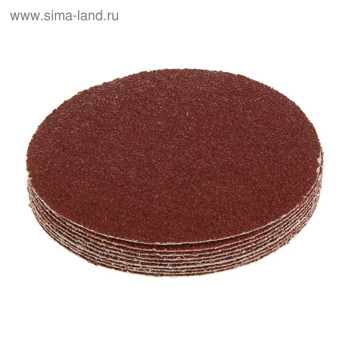 Круг абразивный шлифовальный под Круг абразивный шлифовальный под "липучку" ТУНДРА, 125 мм, Р36, 10 шт.