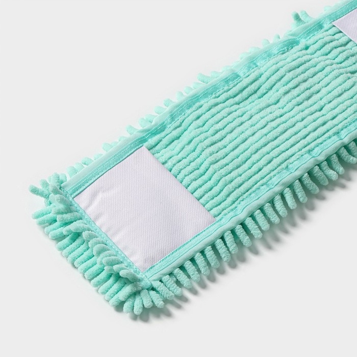 Насадка для плоской швабры Доляна «Пастель», микрофибра букли, 43×13 см, цвет мятный Насадка для плоской швабры Доляна «Пастель», микрофибра букли, 43×13 см, цвет мятный