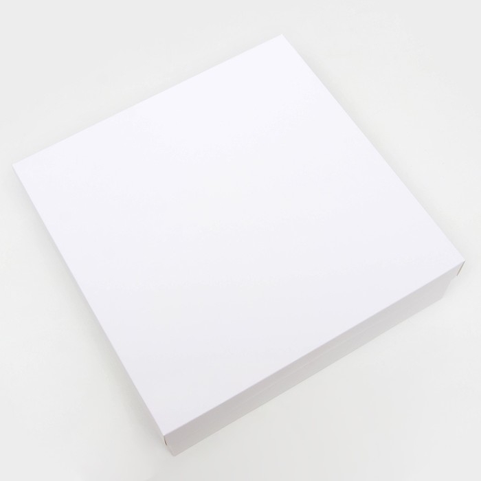 Коробка подарочная складная, упаковка, крышка-дно, белая, 30 х 30 х 8 см Коробка подарочная складная, упаковка, крышка-дно, белая, 30 х 30 х 8 см