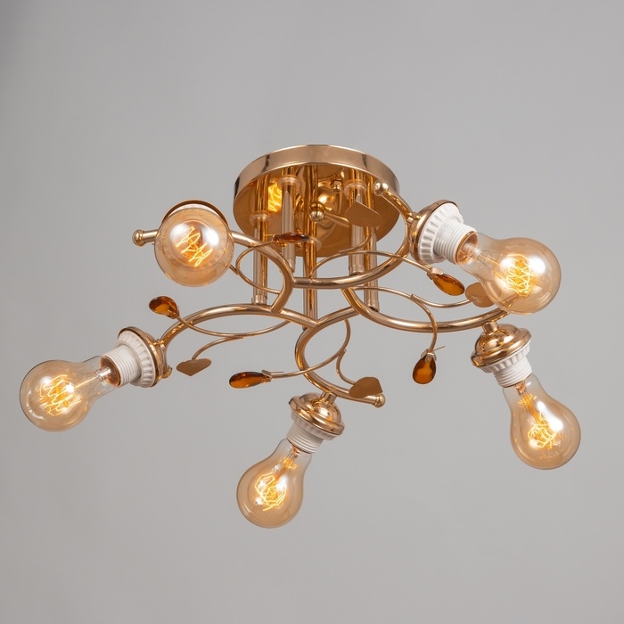 Люстра Люстра "Грета" бп 5х40Вт Е27 Золото МОДЕЛЬ: 2600553