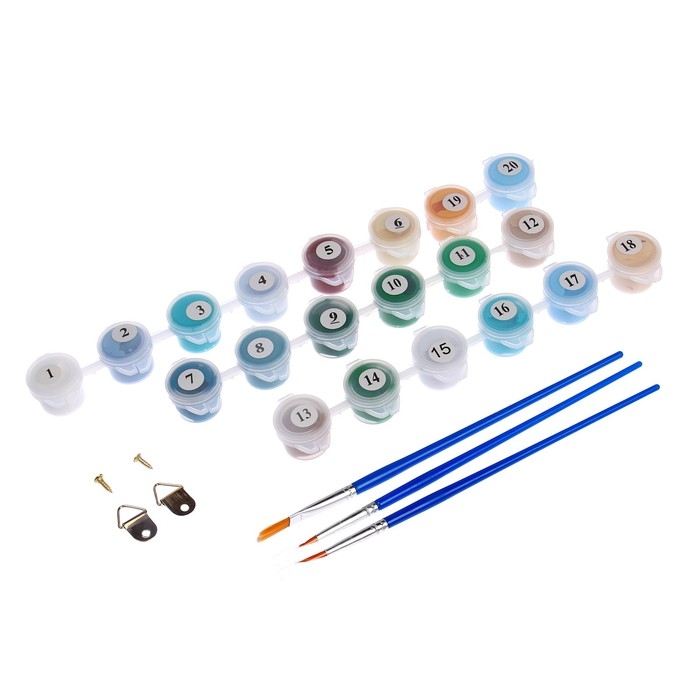 Картина по номерам на холсте с подрамником «Греция», 30х40 см Картина по номерам на холсте с подрамником «Греция», 30х40 см