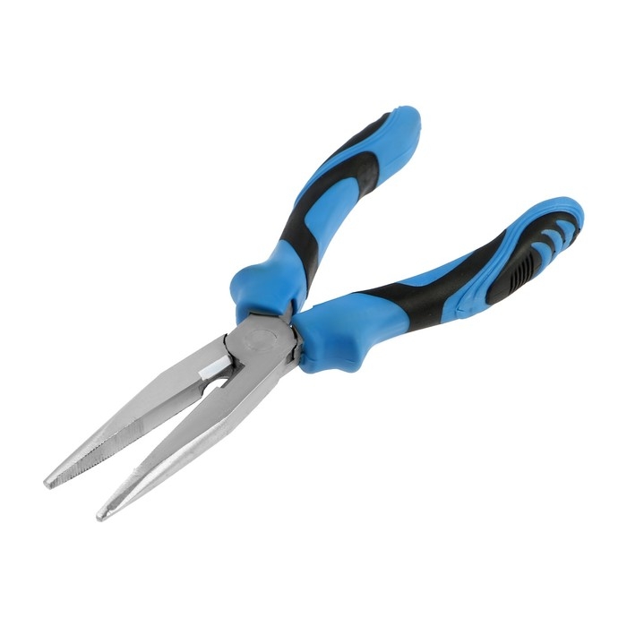 Длинногубцы ТУНДРА, сталь 45, никелированные, 2К рукоятки, 200 мм Длинногубцы ТУНДРА, сталь 45, никелированные, 2К рукоятки, 200 мм