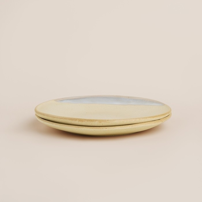 Набор тарелок фарфоровых SL Home «Волный Сардинии», d=27,5 см, цвет бежевый Набор тарелок фарфоровых SL Home «Волный Сардинии», d=27,5 см, цвет бежевый