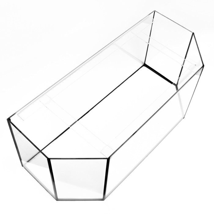 Аквариум Аквариум "Панорамный" без крышки, 150 литров, 95 х 40 х 42 см