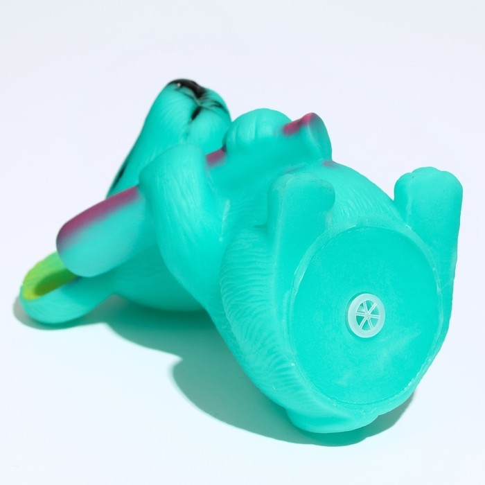 Игрушка пищащая Игрушка пищащая "Мышь" для собак, 9 см, бирюзовая