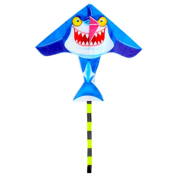 Воздушный змей «Акула», цвета МИКС Воздушный змей «Акула», цвета МИКС