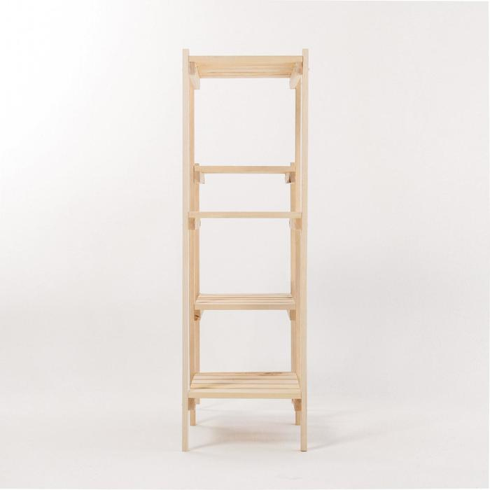 Стеллаж деревянный усиленный 2 секции, винтовое соединение, регулируемые полки 99,6х82х31 см