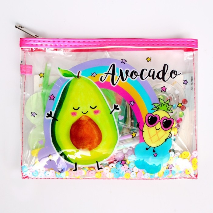 Набор с прядями, тату, стразами, в сумочке Набор с прядями, тату, стразами, в сумочке