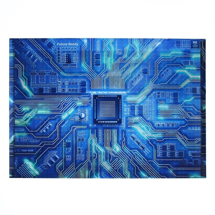 Папка-конверт Папка-конверт "Чип" на кнопке А4, 350 мкр, синяя