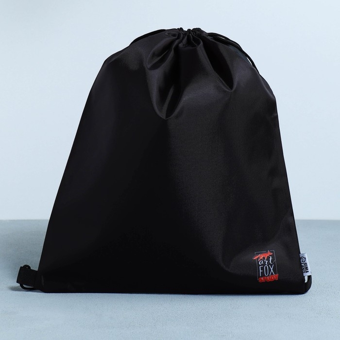 Мешок для обуви, болоньевый материал «1 сентября» цвет чёрный, 30 х 40 см Мешок для обуви, болоньевый материал «1 сентября» цвет чёрный, 30 х 40 см