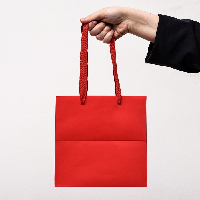 Пакет под торт 20 х 20 х 20 см, красный, 1шт Пакет под торт 20 х 20 х 20 см, красный, 1шт