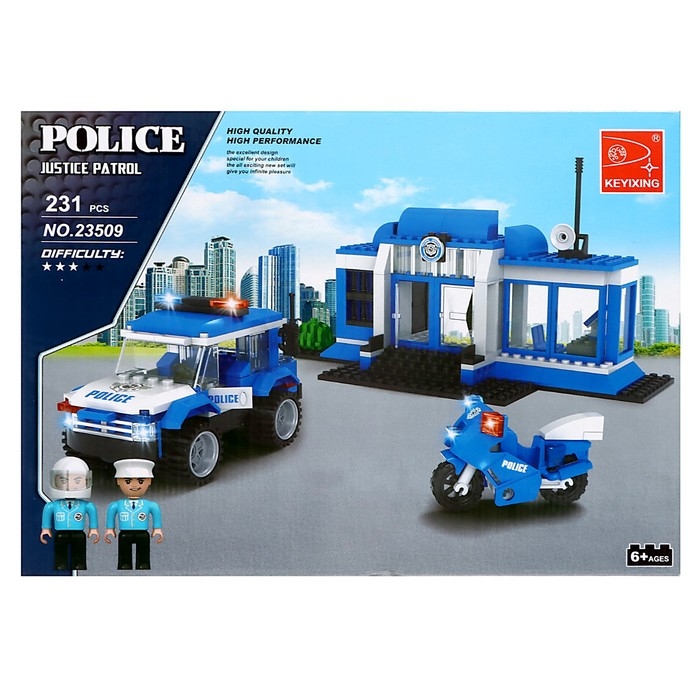 Конструктор Полиция «Полицейский участок», 231 деталь Конструктор Полиция «Полицейский участок», 231 деталь