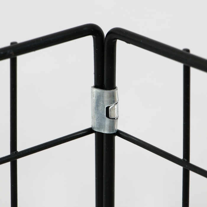 Корзина-накопитель складная, на колесах, 1 полка, 40×40×80 см, цвет чёрный Корзина-накопитель складная, на колесах, 1 полка, 40×40×80 см, цвет чёрный