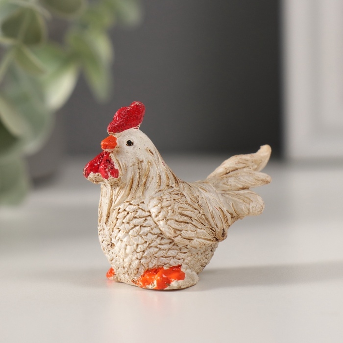 Сувенир полистоун Сувенир полистоун "Белый петушок" МИКС 5х3х3,3 см
