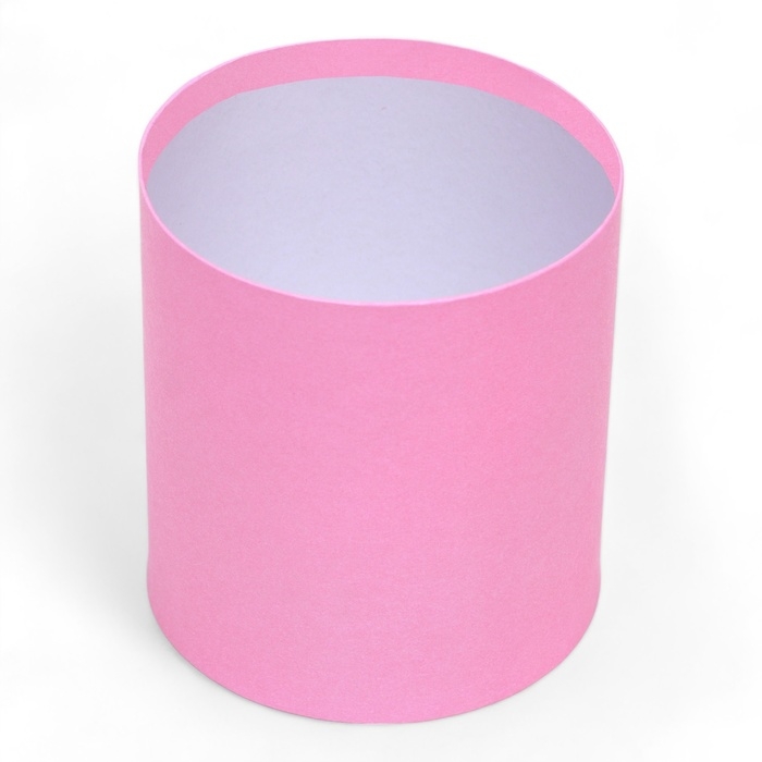 Набор круглых коробок 2в1 , Набор круглых коробок 2в1 ,"Розовый", без крышки, 10 х 10 х 10,5см