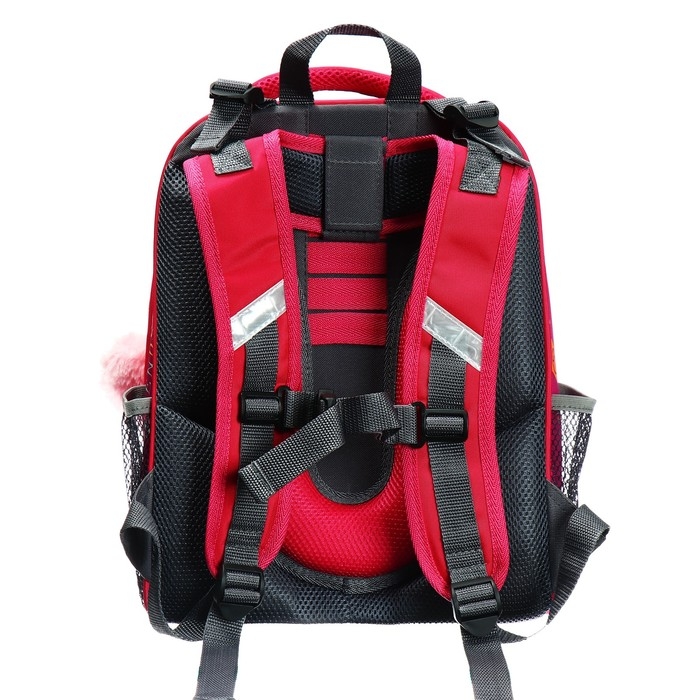 Рюкзак каркасный школьный 38 х 30 х 16 см, эргономичная спинка, Stavia Рюкзак каркасный школьный 38 х 30 х 16 см, эргономичная спинка, Stavia "Йорки", розовый