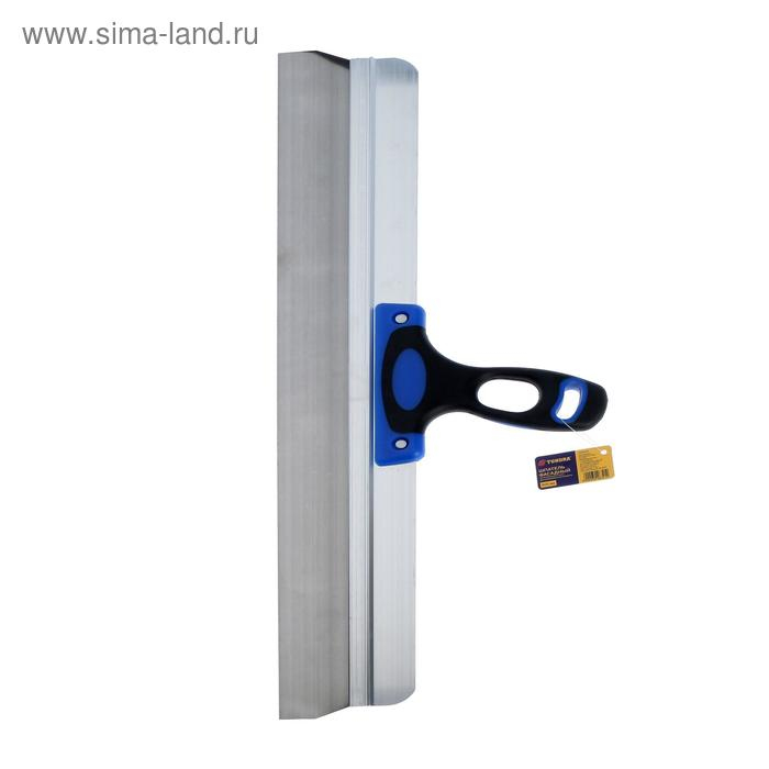 Шпатель фасадный ТУНДРА, 600 мм, нержавеющая сталь, двухкомпонентная рукоятка Шпатель фасадный ТУНДРА, 600 мм, нержавеющая сталь, двухкомпонентная рукоятка