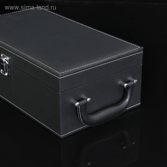 Набор для вина на 2 бутылки Доляна «Премьер», 4 предмета: штопор, пробка, воронка, кольцо Набор для вина на 2 бутылки Доляна «Премьер», 4 предмета: штопор, пробка, воронка, кольцо