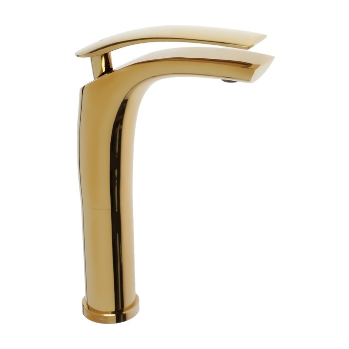 Смеситель для раковины ZEIN Z3798, дизайнерский, однорычажный, картридж 35 мм, цвет gold Смеситель для раковины ZEIN Z3798, дизайнерский, однорычажный, картридж 35 мм, цвет gold