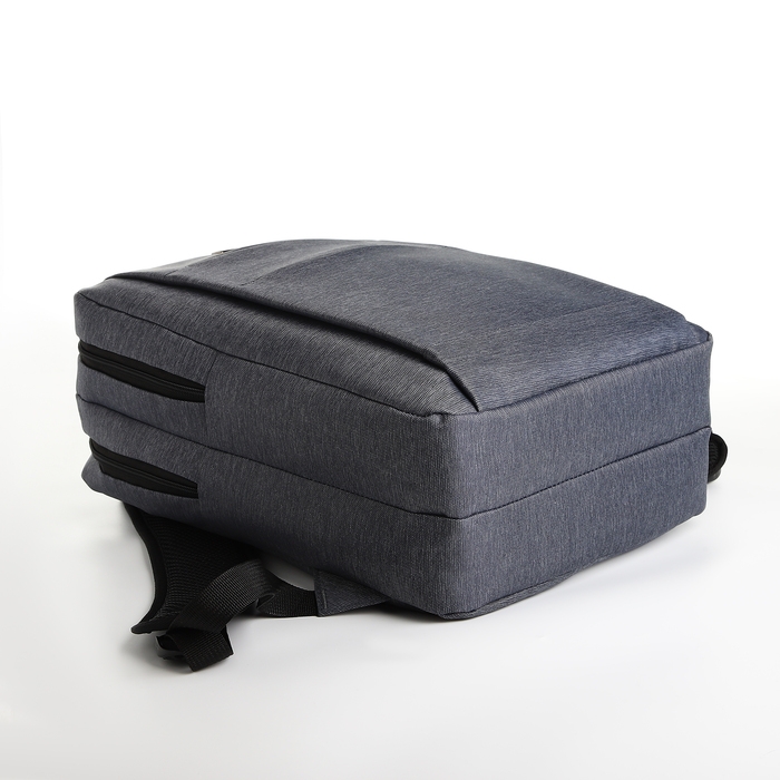 Рюкзак городской на молнии, 2 кармана, с USB, цвет серый Рюкзак городской на молнии, 2 кармана, с USB, цвет серый