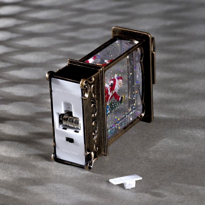 Светодиодная фигура «Фонарь с ёлкой и Дедом Морозом» 7.6 × 13.5 × 3.2 см, пластик, блёстки, батарейки AG13х3 (в комплекте), свечение тёплое белое Светодиодная фигура «Фонарь с ёлкой и Дедом Морозом» 7.6 × 13.5 × 3.2 см, пластик, блёстки, батарейки AG13х3 (в комплекте), свечение тёплое белое