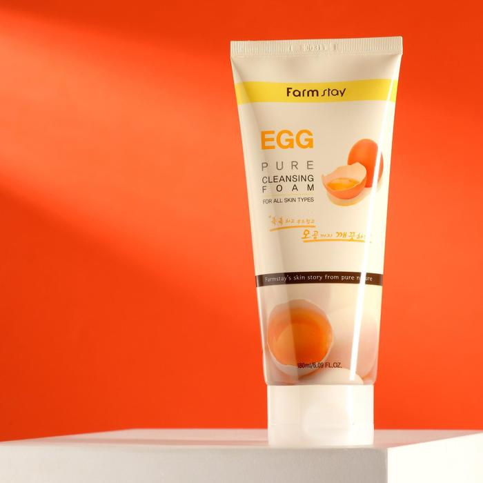 Пенка очищающая FarmStay, с яичным экстрактом, 180 мл Пенка очищающая FarmStay, с яичным экстрактом, 180 мл