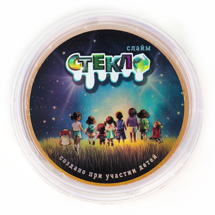 Слайм «Стекло» с золотыми блёстками, 90 г Слайм «Стекло» с золотыми блёстками, 90 г