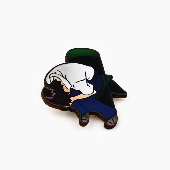 Значки деревянные «Аниме» в шоубоксе, 20 шт Значки деревянные «Аниме» в шоубоксе, 20 шт