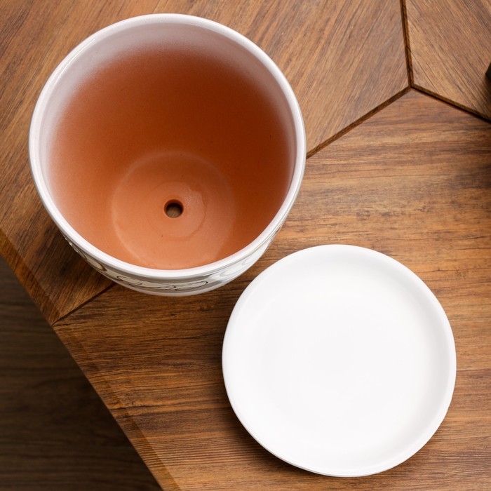 Набор горшков цветочных 4 шт. Лотос белый 0,4 / 1 / 2,5 / 5 л Набор горшков цветочных 4 шт. Лотос белый 0,4 / 1 / 2,5 / 5 л