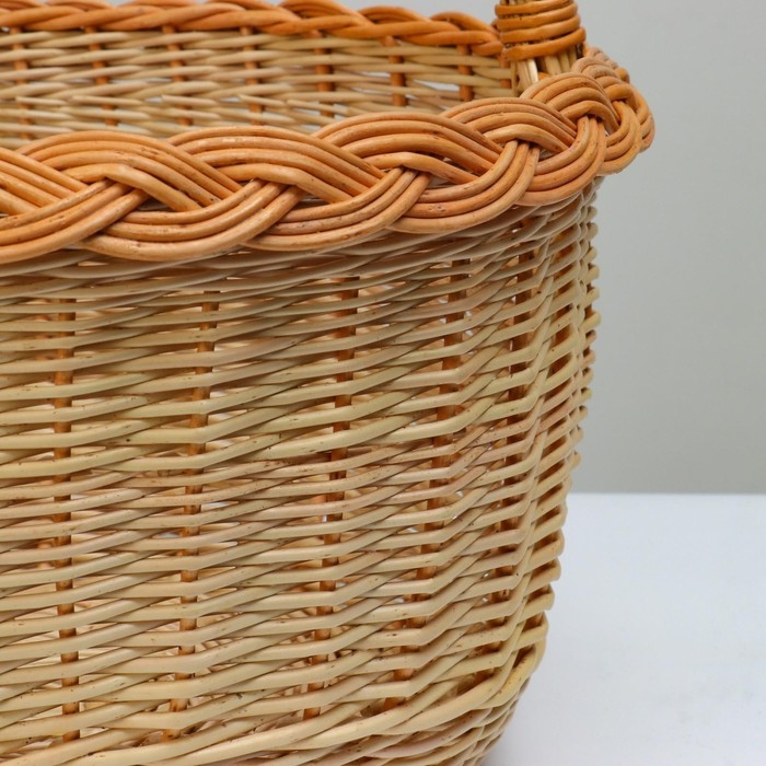 Корзина «Боровичок», 15 л, дно - 34х21, верх - 43х33, H= 19(37) см Корзина «Боровичок», 15 л, дно - 34х21, верх - 43х33, H= 19(37) см