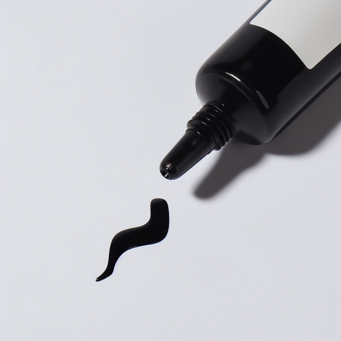 Гель-лак для стемпинга, 3-х фазный, 8 мл, LED/UV, цвет чёрный Гель-лак для стемпинга, 3-х фазный, 8 мл, LED/UV, цвет чёрный