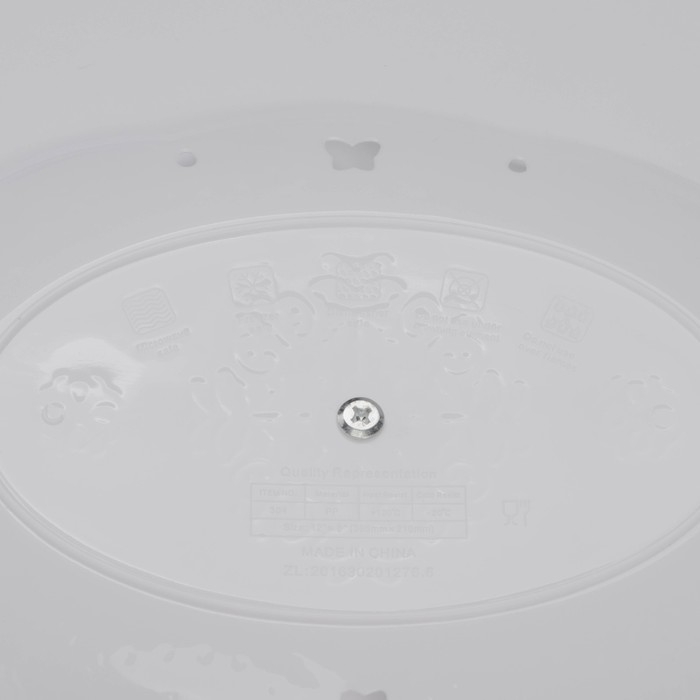 Этажерка-фруктовница овальная «Вивьен», 2 яруса, 25,5×17,5/30×21,5 см, цвет белый