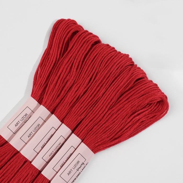 Набор ниток мулине №321, 8 ± 1 м, 6 шт, цвет тёмно-красный Набор ниток мулине №321, 8 ± 1 м, 6 шт, цвет тёмно-красный