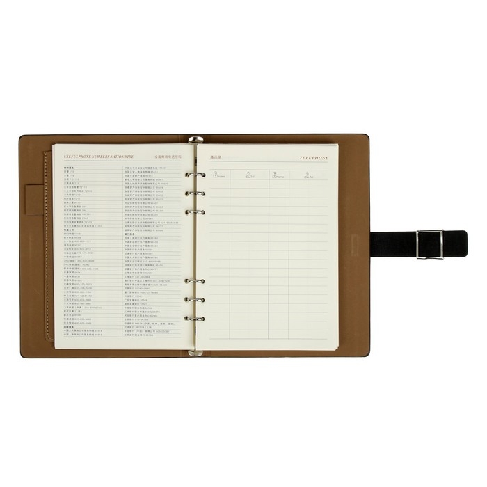 Органайзер Органайзер "NEW" А5, с хлястиком, 92 листа в линейку, обложка кожзам, МИКС