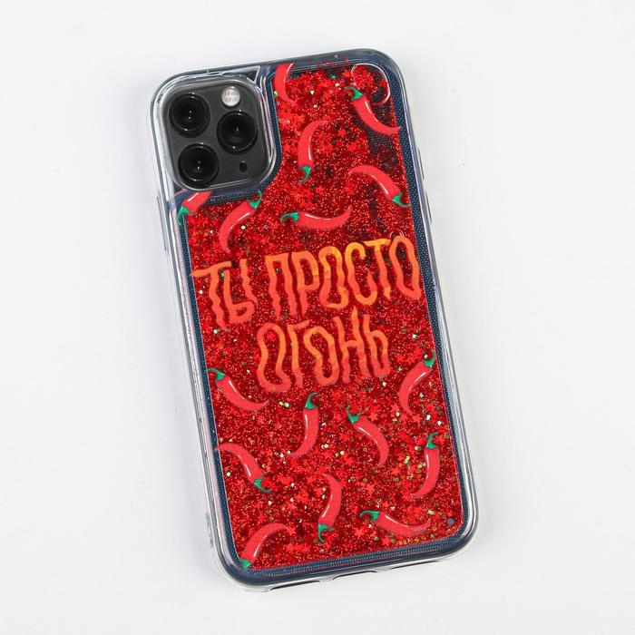 Чехол на телефон iPhone 11 PRO с блёстками внутри Pepper, 7,14 × 14,4 см Чехол на телефон iPhone 11 PRO с блёстками внутри Pepper, 7,14 × 14,4 см