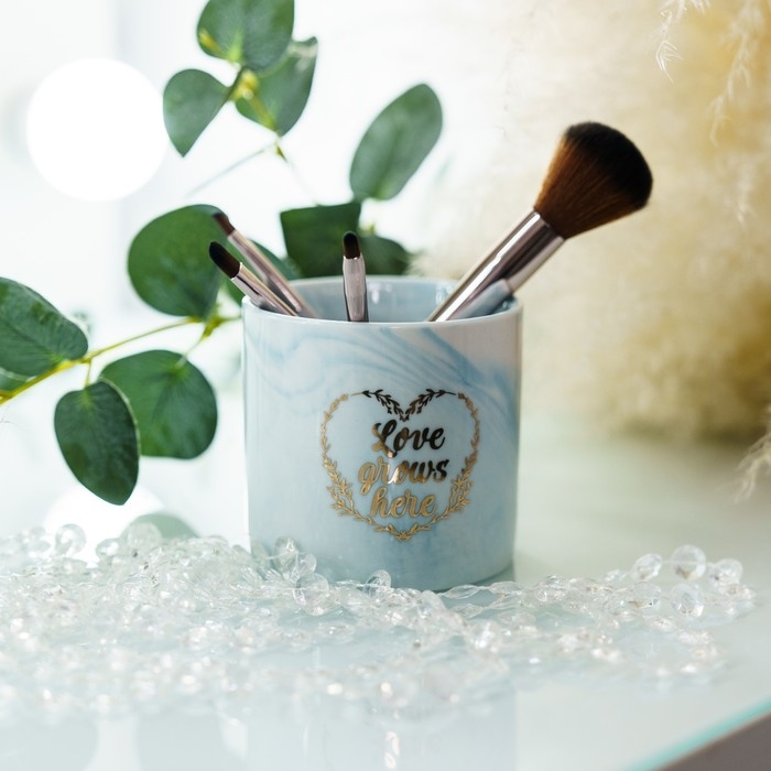 Горшок для цветов керамический с тиснением, кашпо «Расти», 8 х 7,5 см Горшок для цветов керамический с тиснением, кашпо «Расти», 8 х 7,5 см