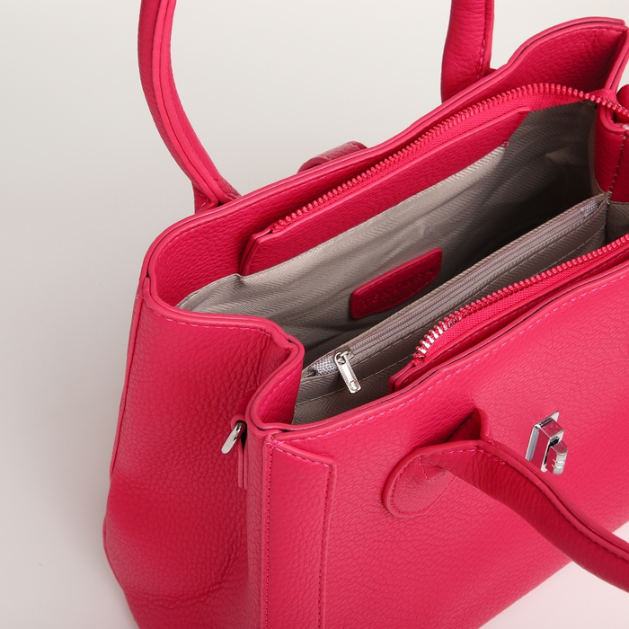 Сумка женская на молнии, TEXTURA, средний размер, цвет розовый Сумка женская на молнии, TEXTURA, средний размер, цвет розовый