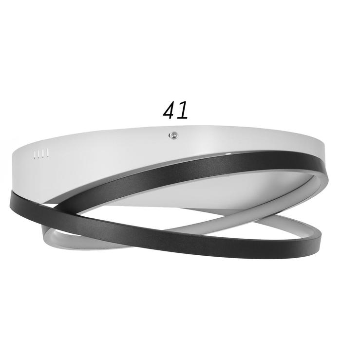 Люстра 2203/2BK LED 25Вт 6000К бело-черный 42х42х14 см BayerLux