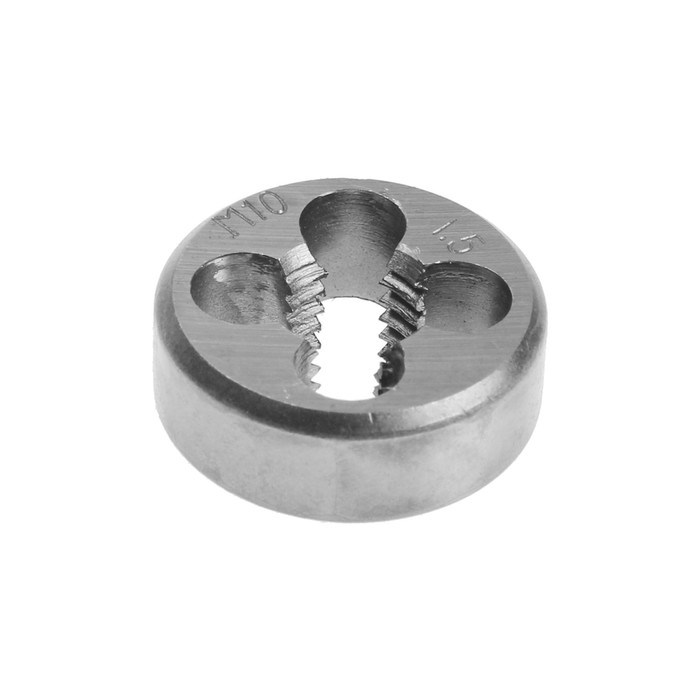 Плашка метрическая ТУНДРА, М10 х 1.5 мм Плашка метрическая ТУНДРА, М10 х 1.5 мм