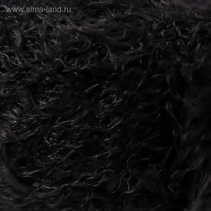 Пряжа "Хлопок травка" 65% хлопок 35% полиамид 220 м/100гр (003 черный)