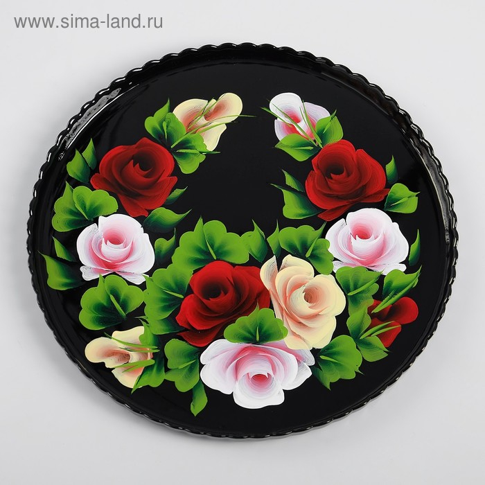 Поднос Поднос "Жостово" художественная роспись 28 см