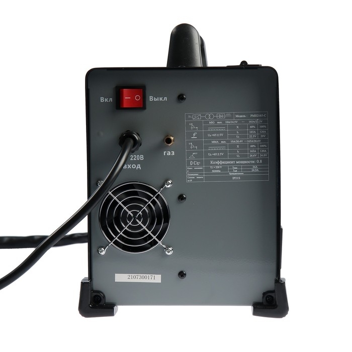 Сварочный инвертор PMIG165-С, полуавтомат, 5.2 кВт, 165 А, ММА 2,5-4мм MIG 0,6-1мм Сварочный инвертор PMIG165-С, полуавтомат, 5.2 кВт, 165 А, ММА 2,5-4мм MIG 0,6-1мм