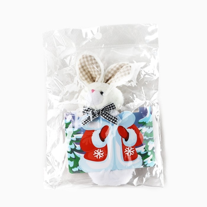 Резинка игрушка новогодняя «Самой лучшей девочке» на Новый год, зайчик, 16 х 11 см Резинка игрушка новогодняя «Самой лучшей девочке» на Новый год, зайчик, 16 х 11 см