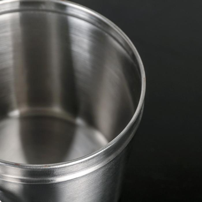 Ведро мусорное из нержавеющей стали «Классика», 12×12×16 см Ведро мусорное из нержавеющей стали «Классика», 12×12×16 см